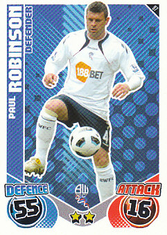Paul Robinson Bolton Wanderers 2010/11 Topps Match Attax #97